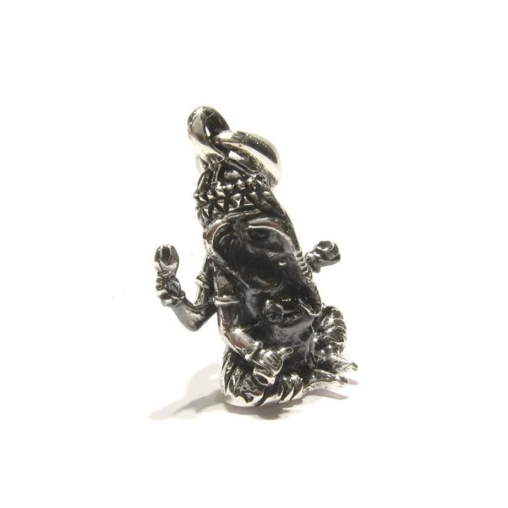 Ganesha Sterling Silver Pendant I - Image 2
