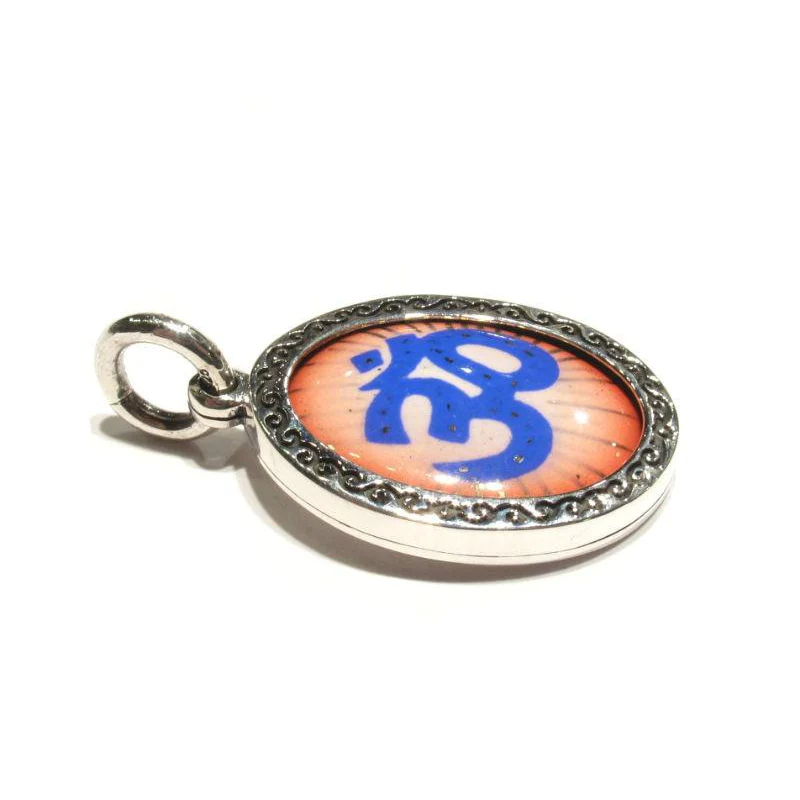 Om Symbol Sterling Silver Picture Amulet - Image 2