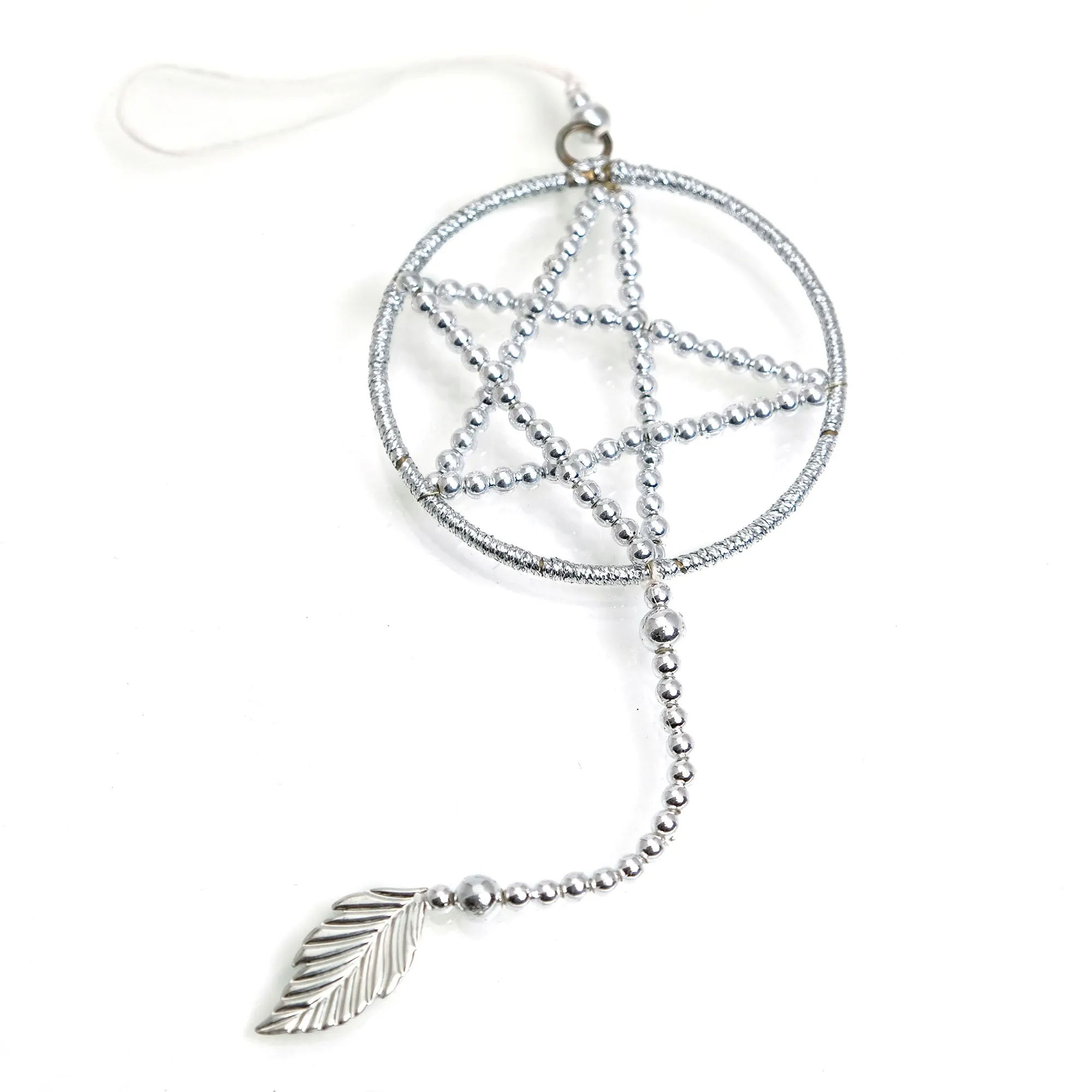 Pentagram Star Dream Catcher Ornament - Image 2