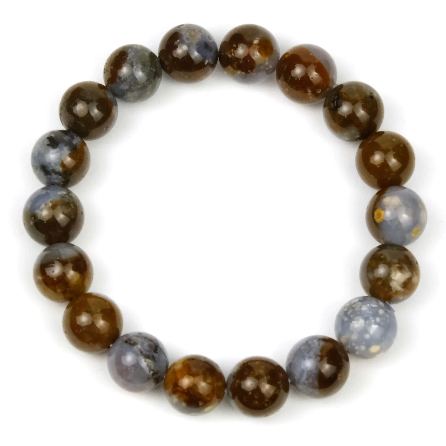 Starry Sky Madagascar Agate Stretch Bracelet 11mm - Image 3