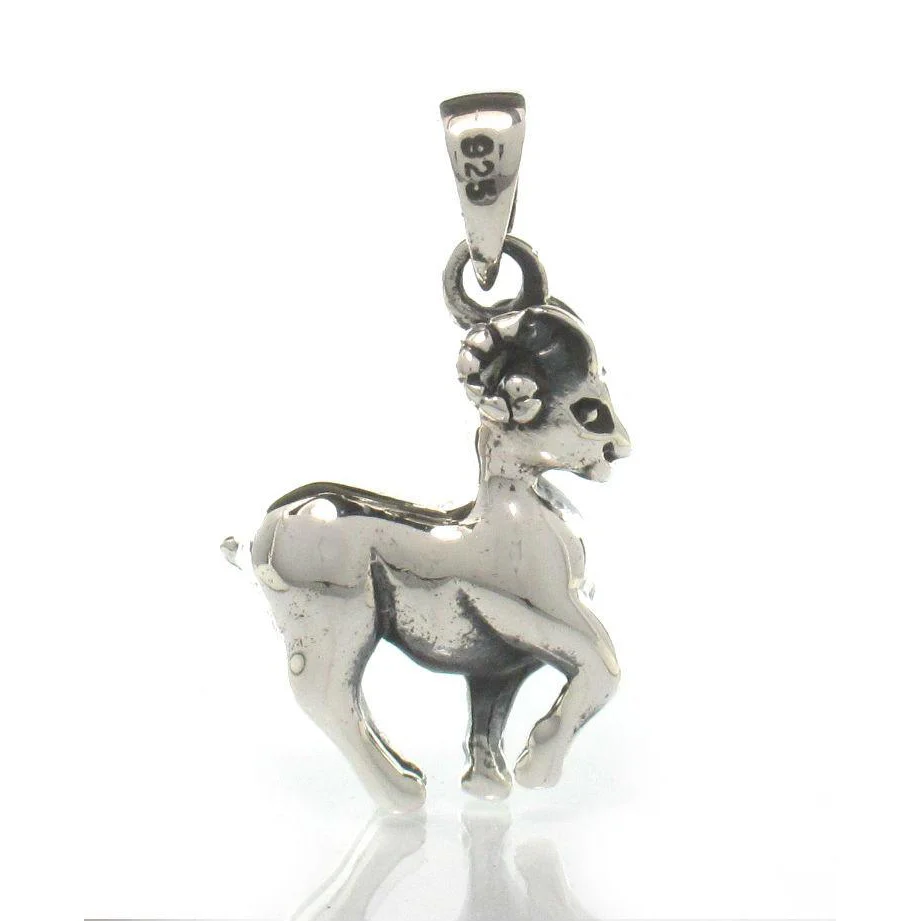 Sterling Silver Aries/Ram Pendant - Image 2