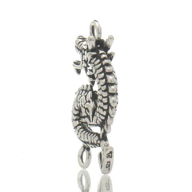 Sterling Silver Dragon Pendant with Connectors - Image 2