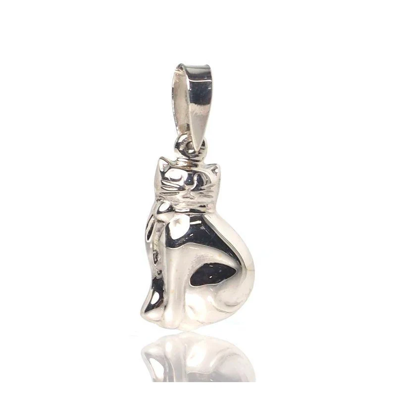 Sterling Silver Kitty Pendant - Image 2