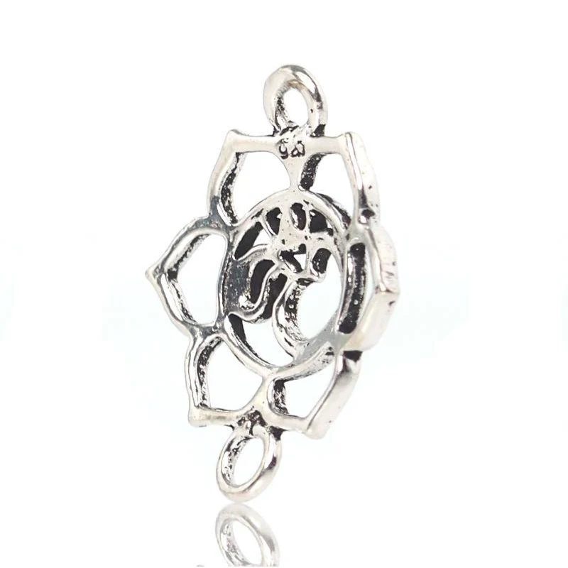Sterling Silver Om Connector - Image 2