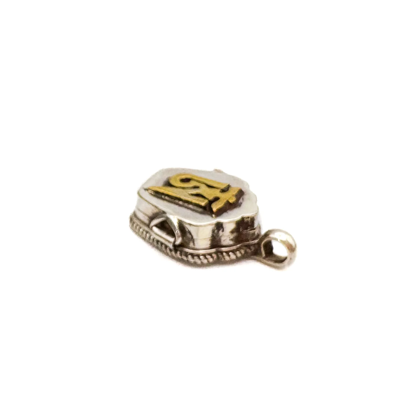 Sterling Silver Ohm Gau Locket Pendant Amulet Miniature - Image 8