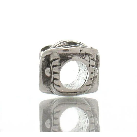 Sterling Silver Owl Head Bead - Image 2