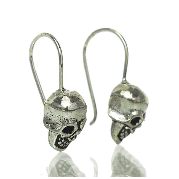 Sterling Silver Sugar Skull Earrings - Image 2