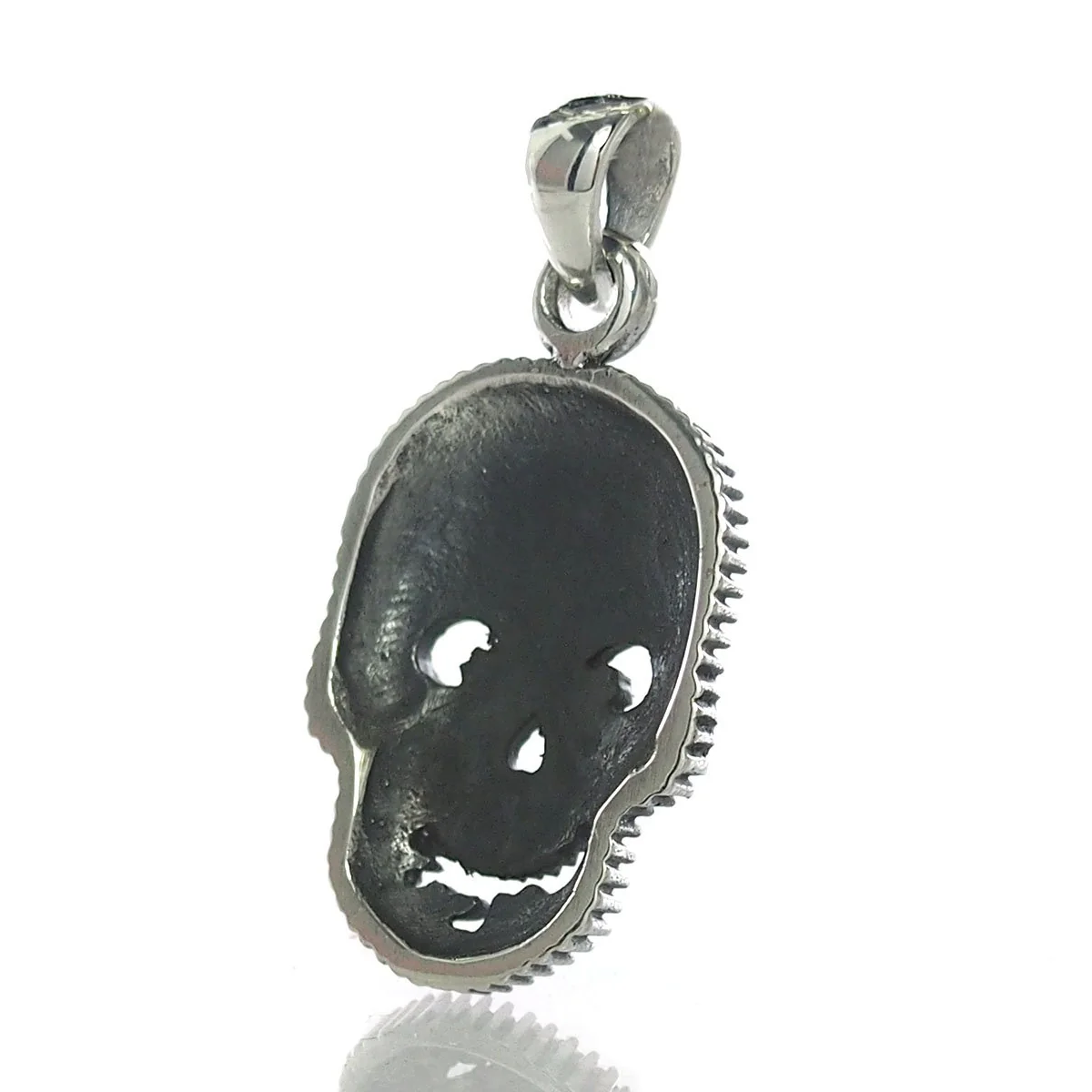 Sterling Silver Sugar Skull Pendant - Image 3