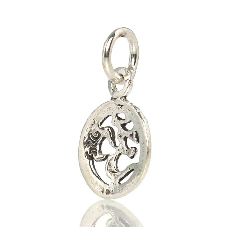 Sterling Silver Tiny Om Pendant/Charm - Image 2