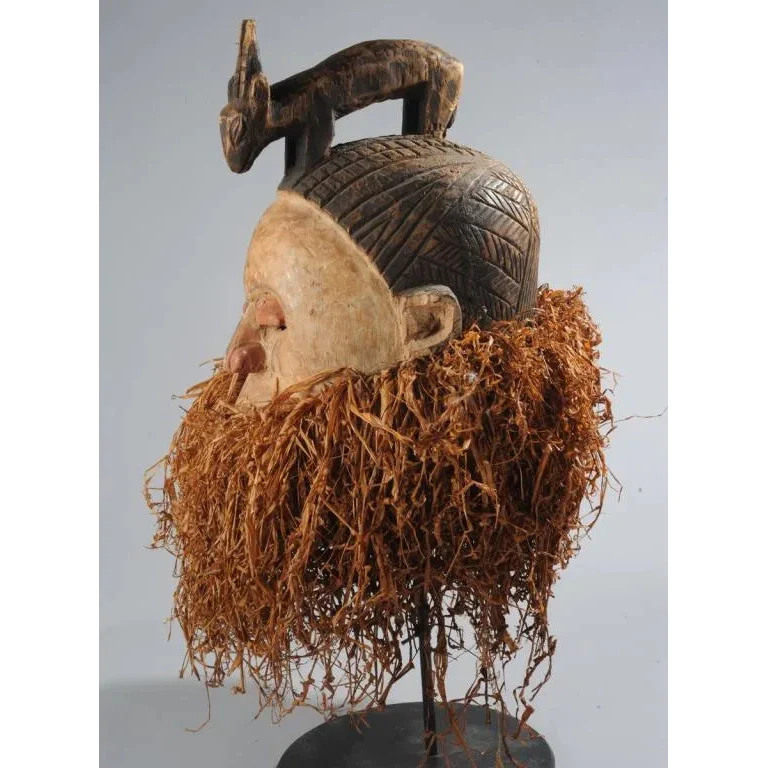 Suku 'Hemba' Style Helmet Mask, Congo  PROVENANCE - Image 3