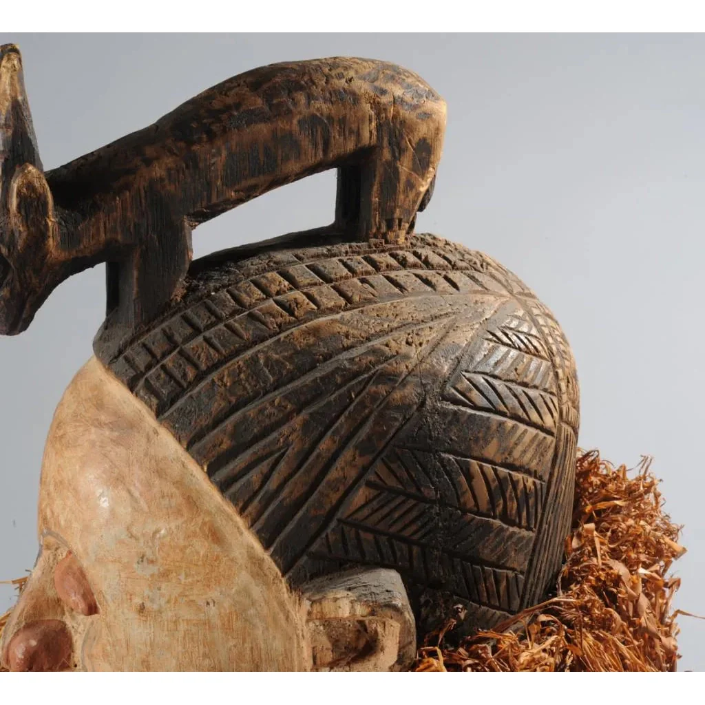 Suku 'Hemba' Style Helmet Mask, Congo  PROVENANCE - Image 5
