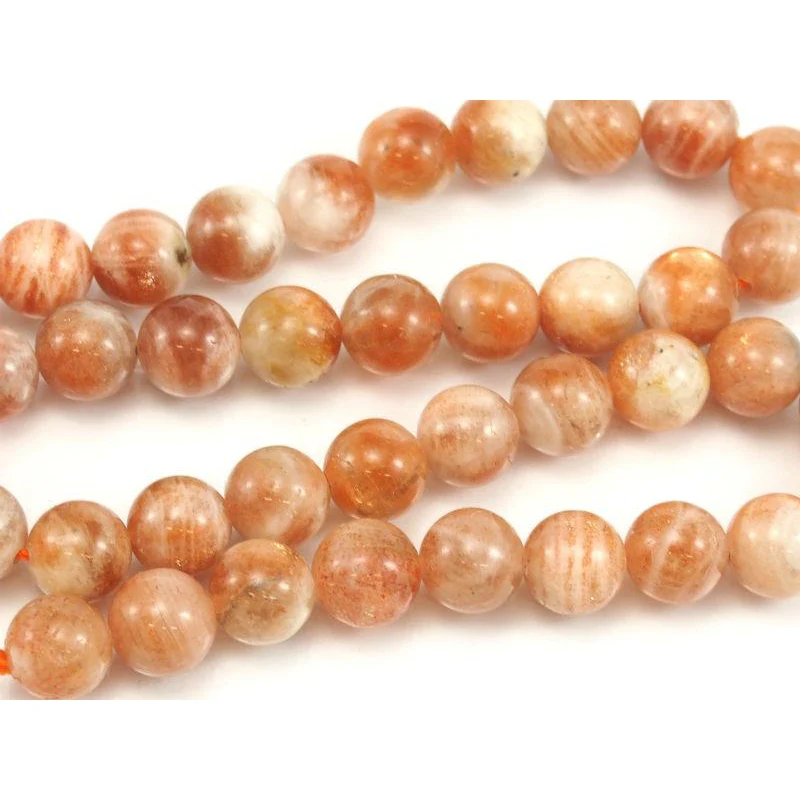Sunstone Smooth Rounds 10mm Strand - Image 3