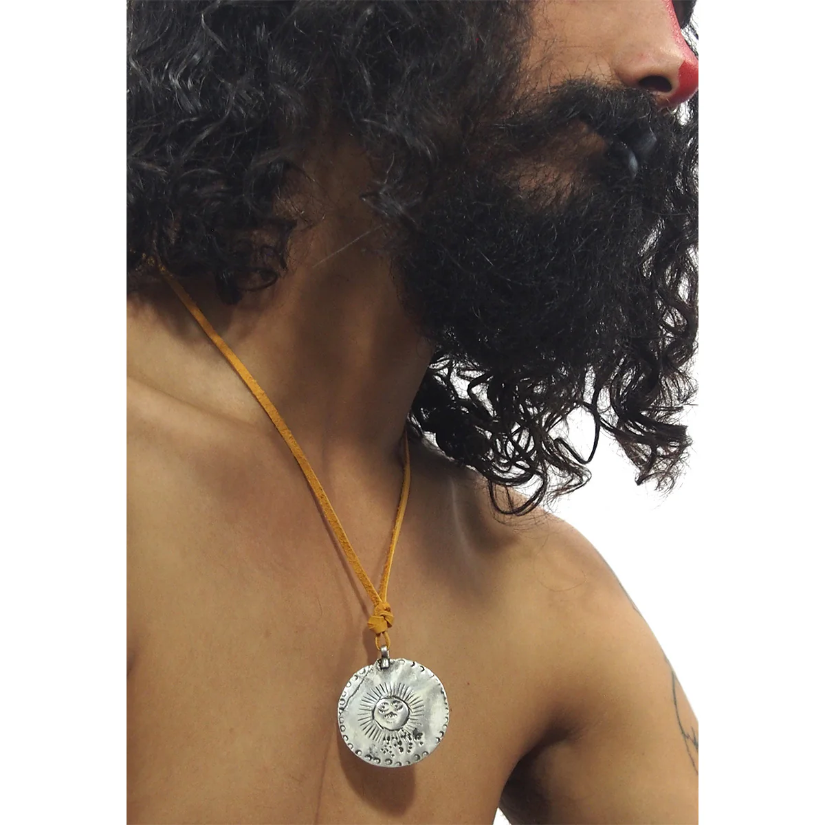 Surya Fine Silver Amulet / Pendant - Image 3