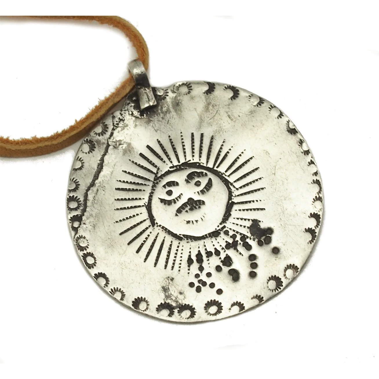 Surya Fine Silver Amulet / Pendant - Image 4
