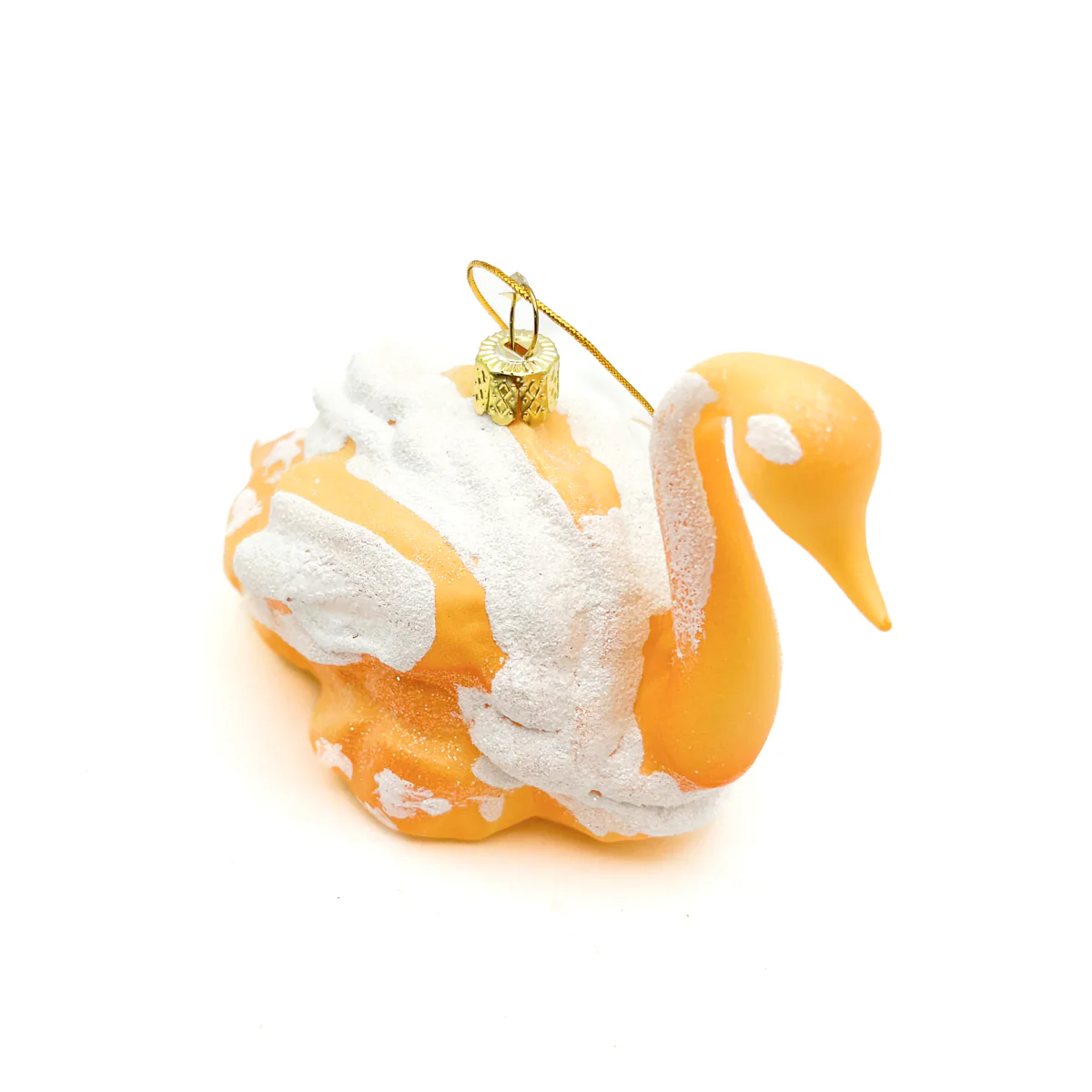 Swan Cream Puff Ornament - Image 2