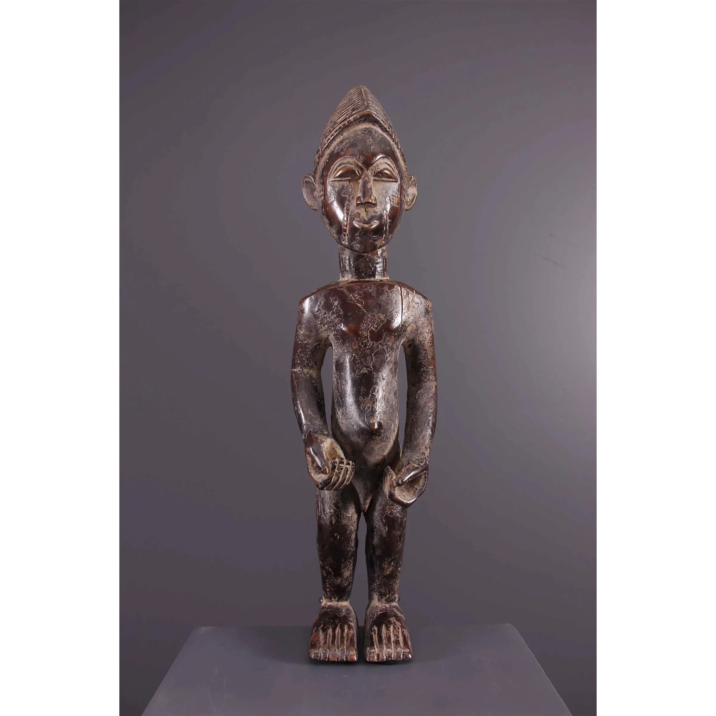 Tabwa Male Ancestor Figure, Congo #516 - Image 2