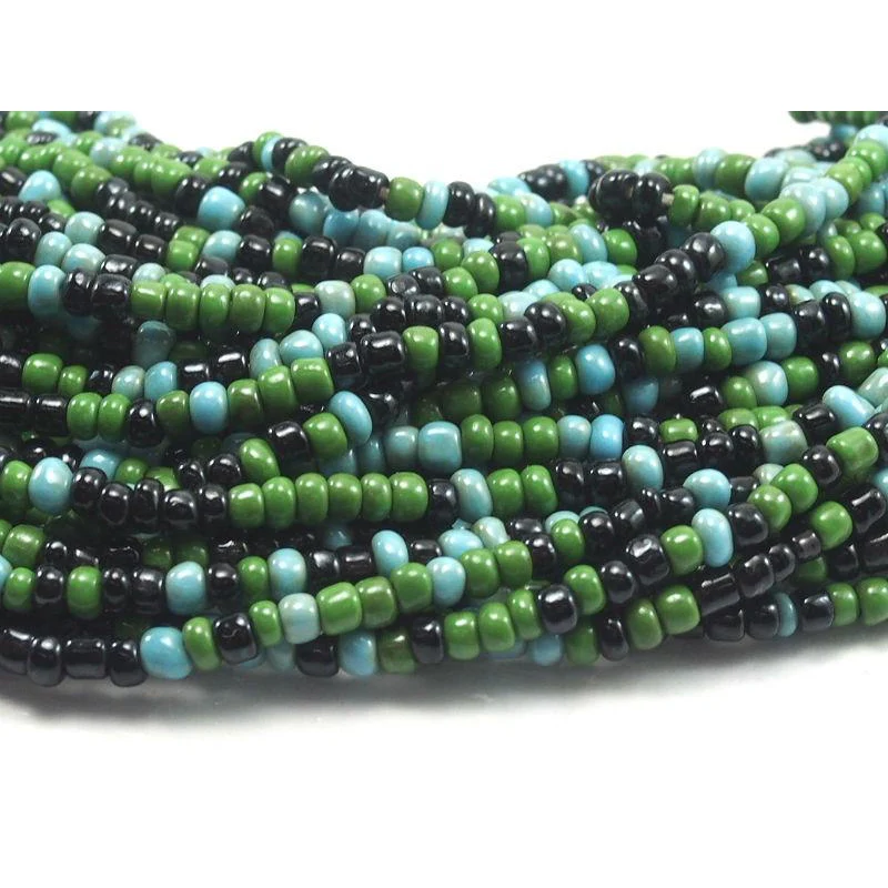 Yoruba Tamba Heirloom Bead Necklace Symbolizing Orisha Ogun - Image 2