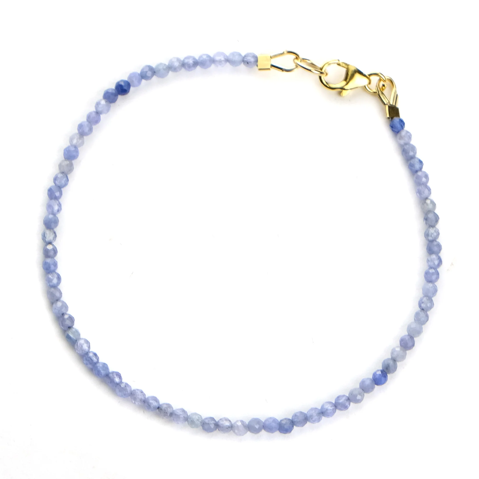 Tanzanite Bracelet with Gold Filled Trigger Clasp - Image 2