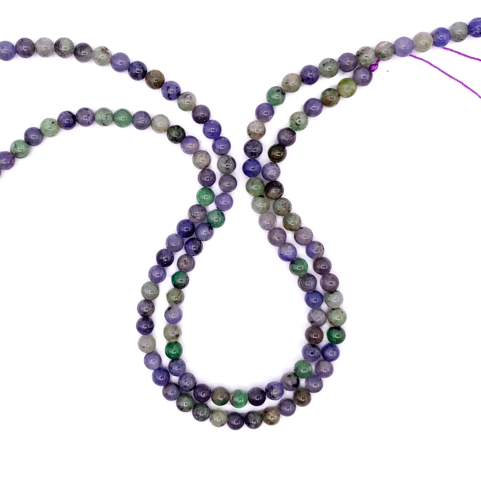Tanzanite Mix 6mm Smooth Rounds Bead Strand - Image 4
