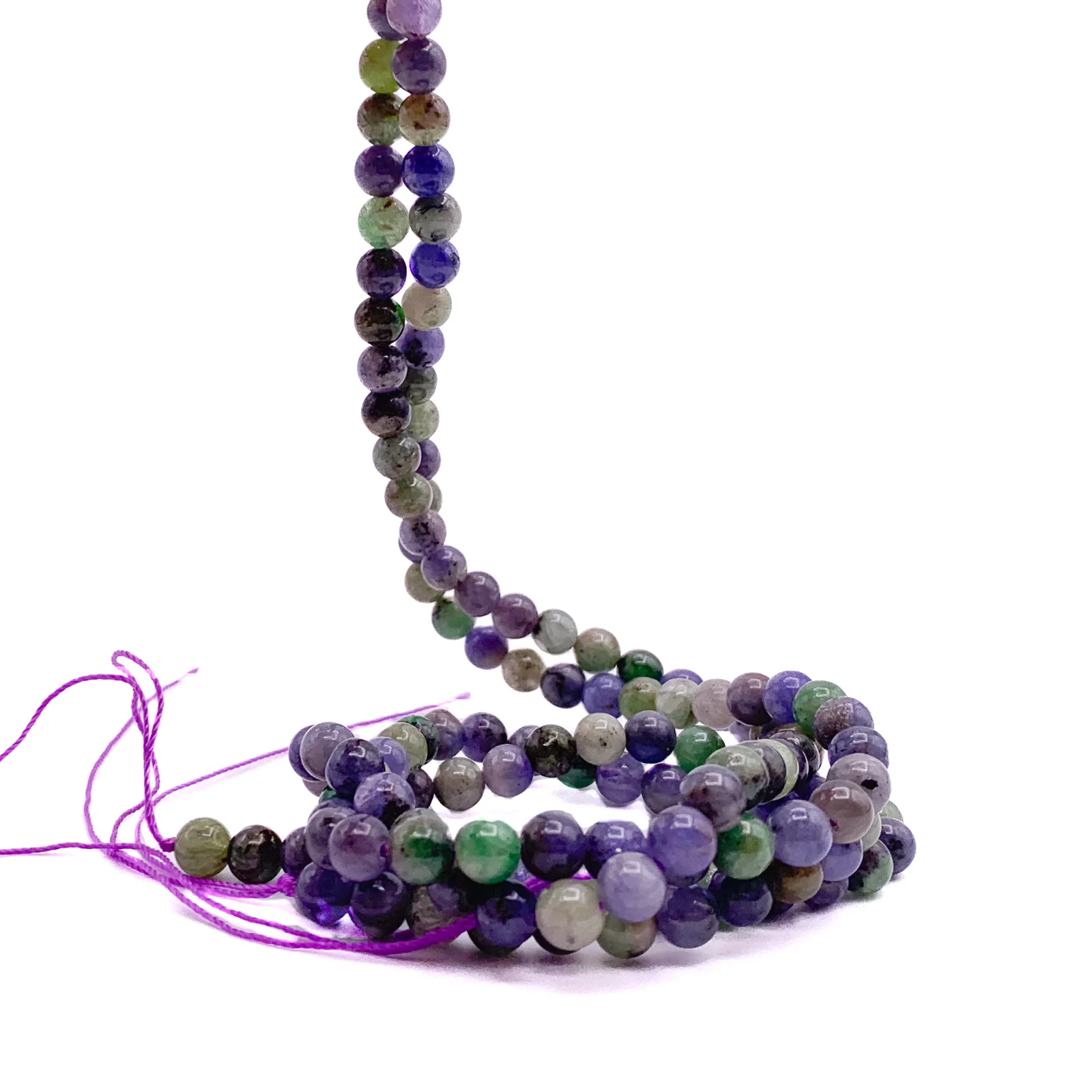 Tanzanite Mix 6mm Smooth Rounds Bead Strand - Image 5