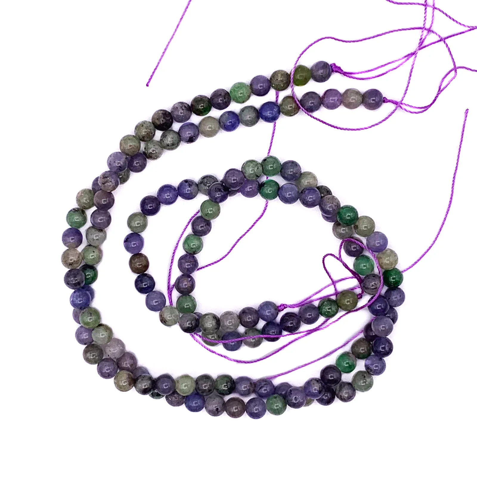 Tanzanite Mix 6mm Smooth Rounds Bead Strand - Image 6