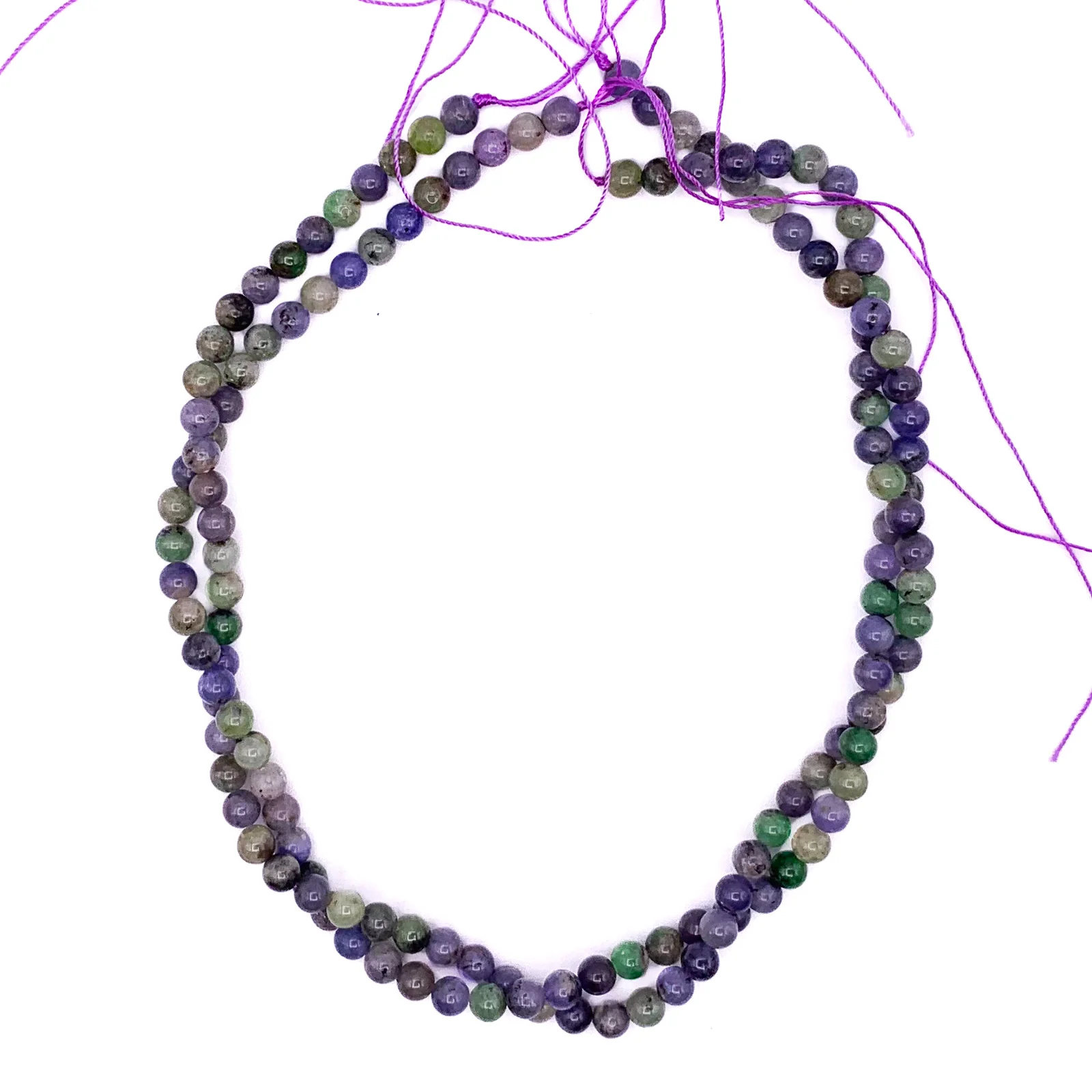 Tanzanite Mix 6mm Smooth Rounds Bead Strand - Image 7