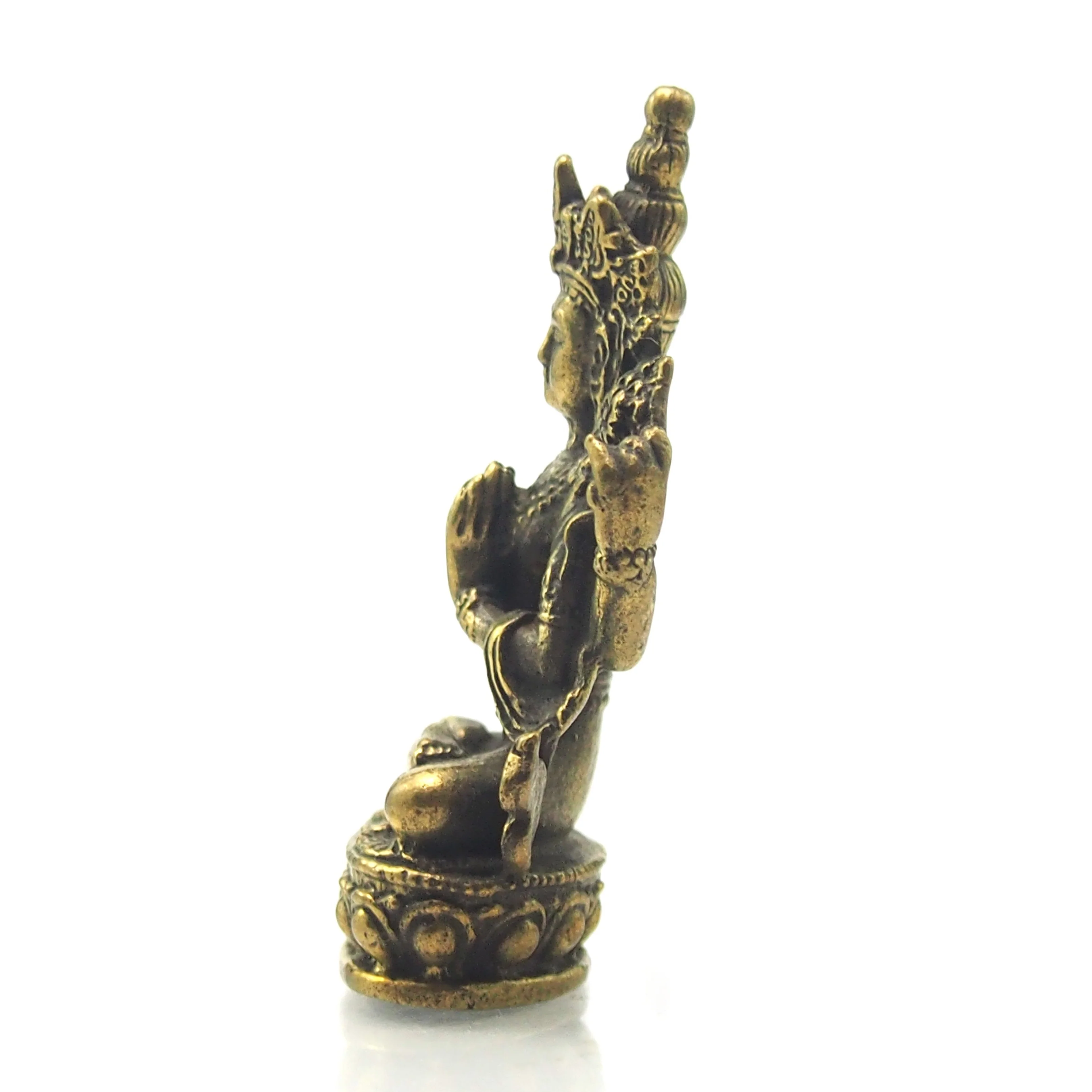 White Tara Brass Statue 1 - Image 2