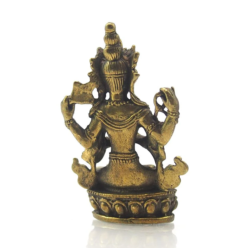 White Tara Brass Statue 1 - Image 3