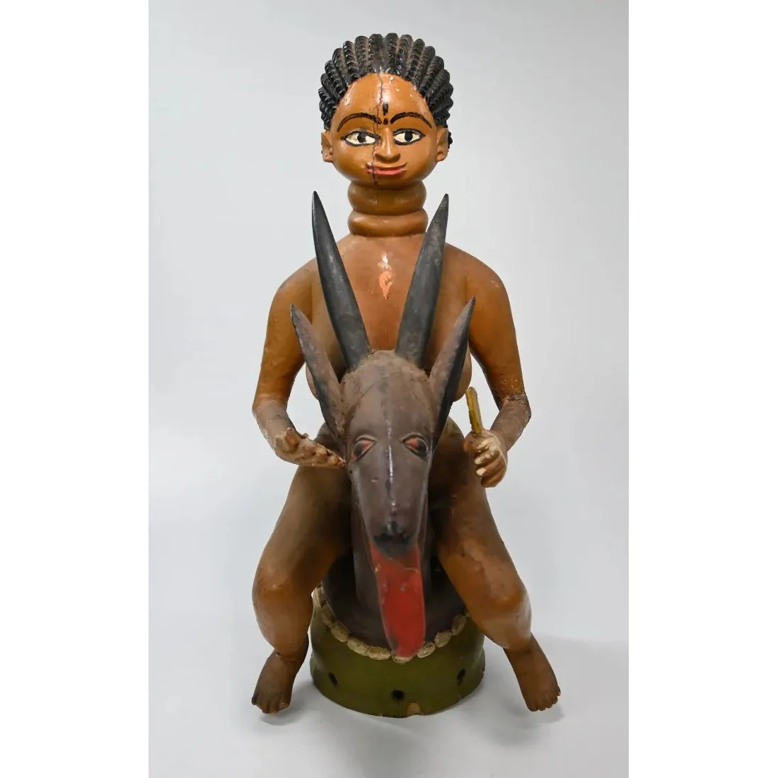 Temne Headdress with Female Effigy, Sierra Leone - Image 3