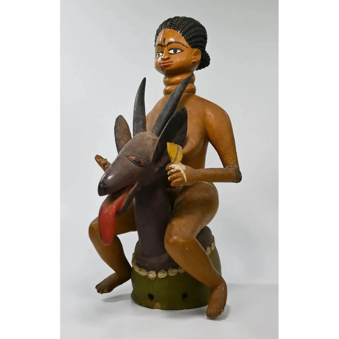 Temne Headdress with Female Effigy, Sierra Leone - Image 4