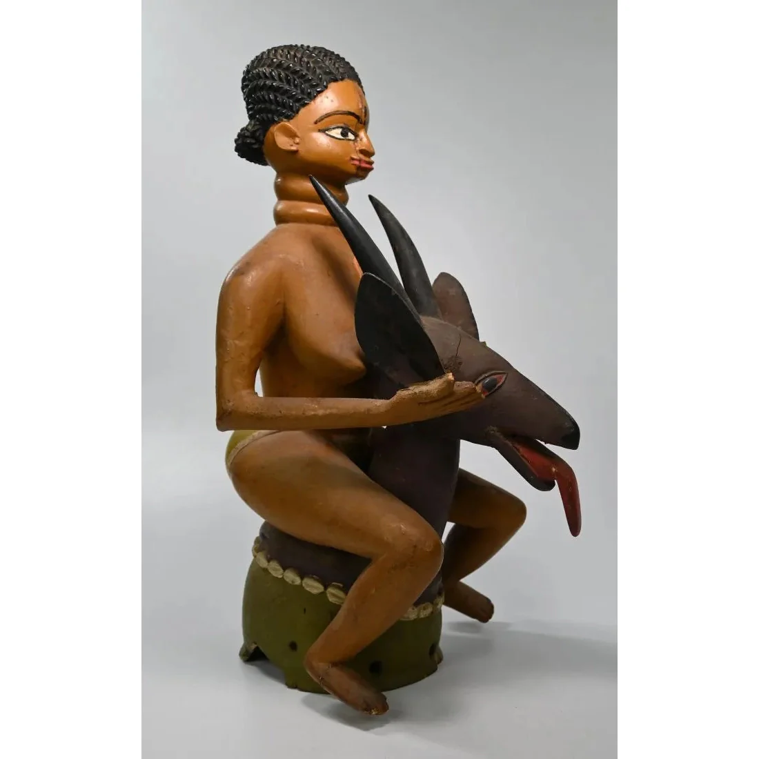Temne Headdress with Female Effigy, Sierra Leone - Image 5