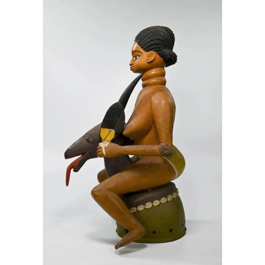 Temne Headdress with Female Effigy, Sierra Leone - Image 6