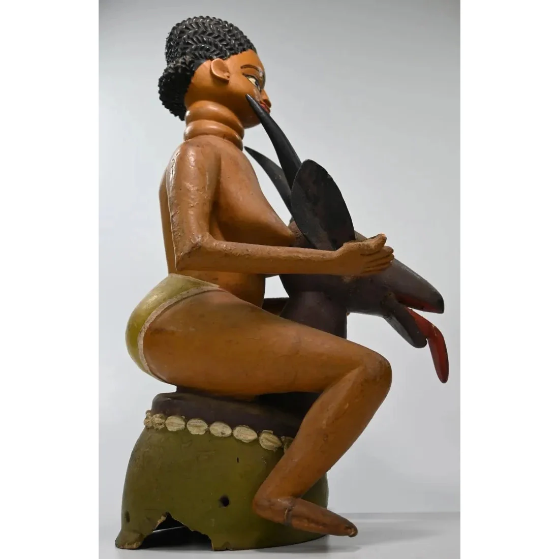 Temne Headdress with Female Effigy, Sierra Leone - Image 7