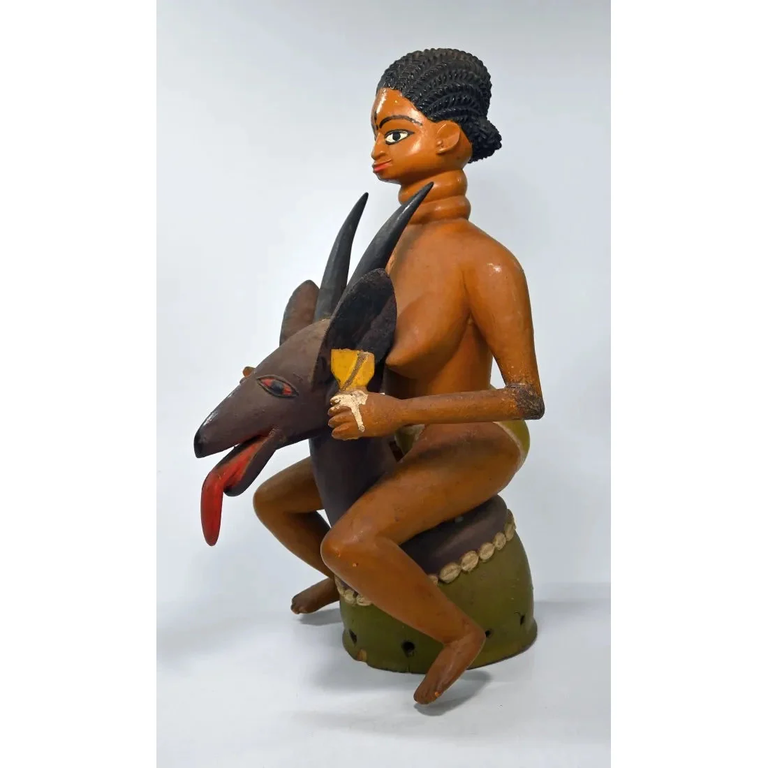 Temne Headdress with Female Effigy, Sierra Leone - Image 8