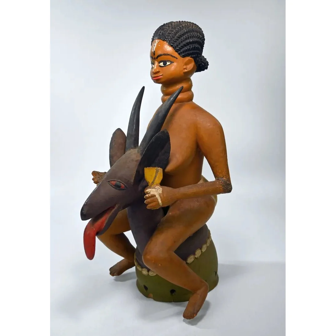 Temne Headdress with Female Effigy, Sierra Leone - Image 9