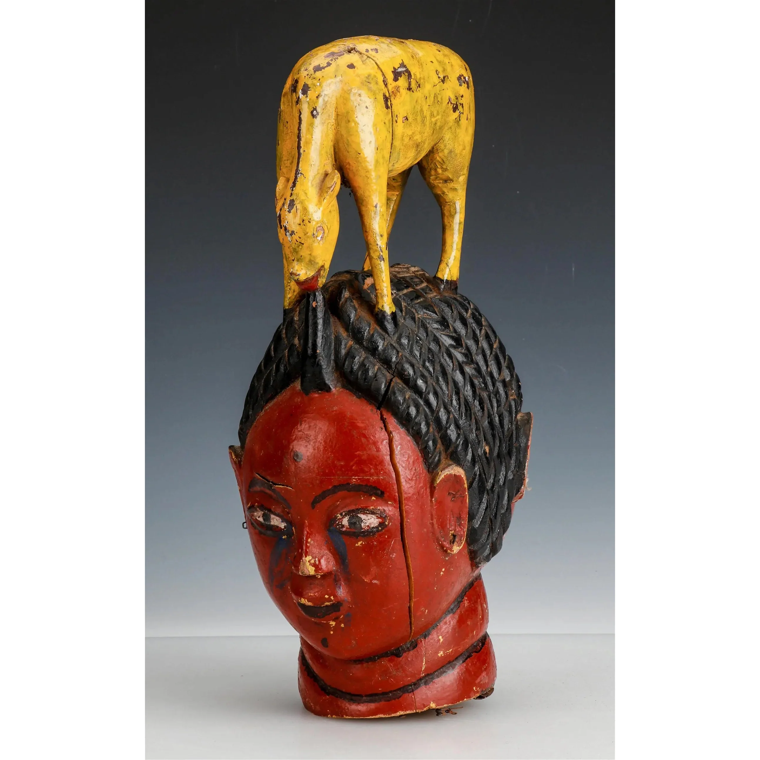 Temne Oda-Lay Janiform Headdress, Sierra Leone #999 - Image 2