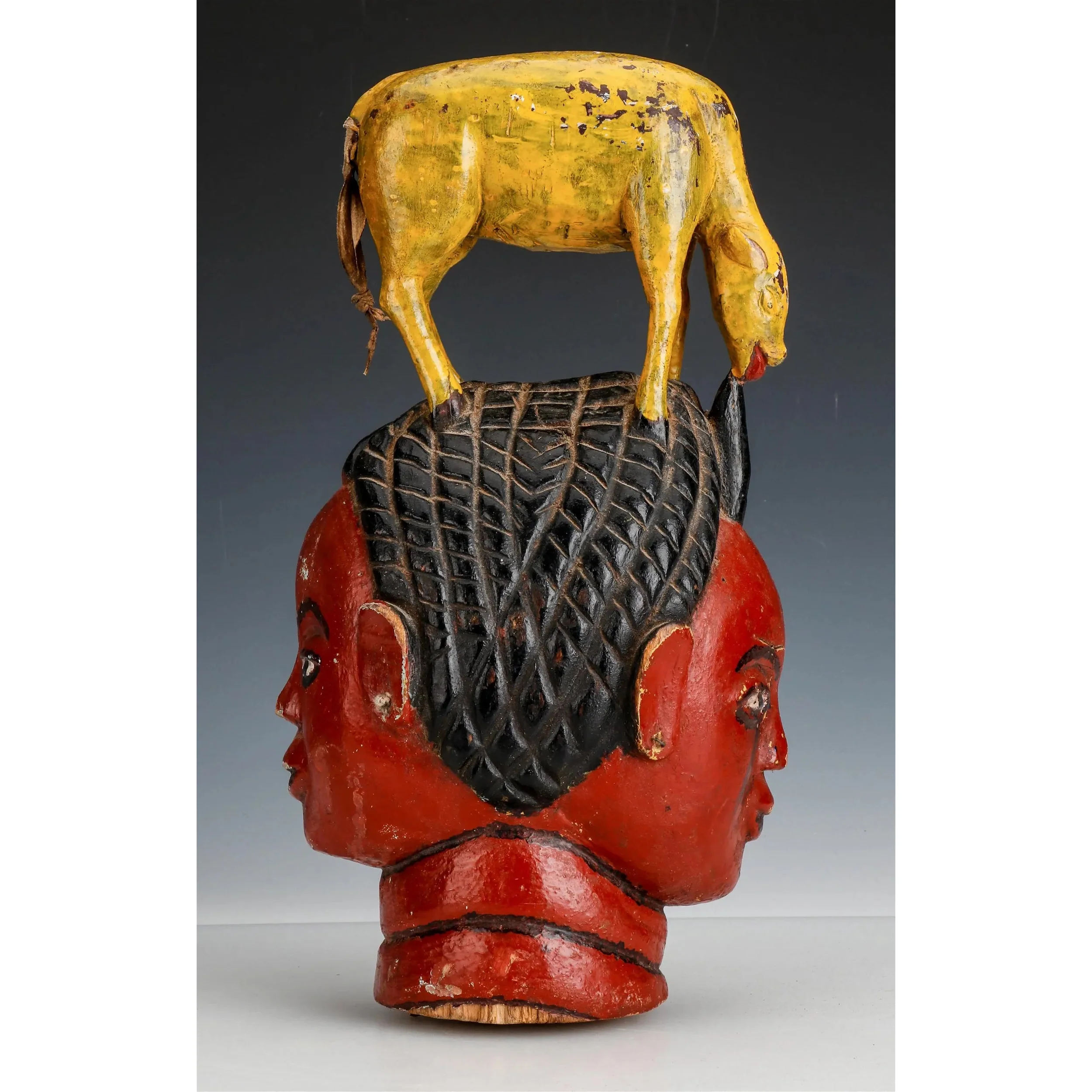 Temne Oda-Lay Janiform Headdress, Sierra Leone #999 - Image 3
