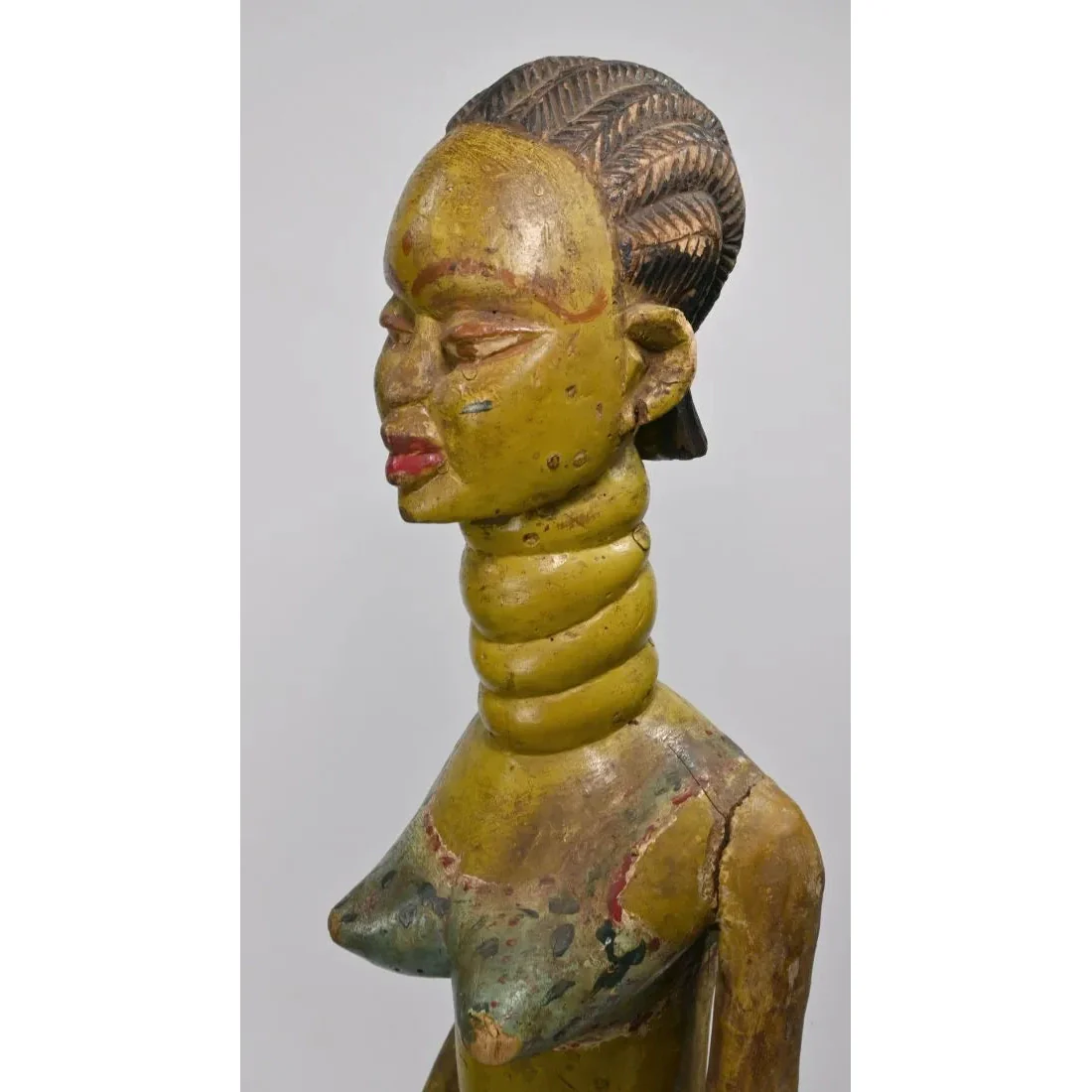 Temne Seated "Lifeguard" Female Figure, Sierra Leone - Image 6