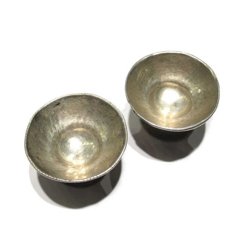 Thai Karen Tribal Silver Earrings / Ear Gauge - Image 2