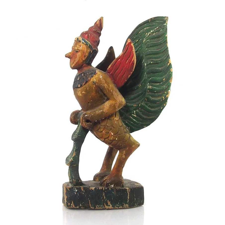 Thailand Temple Guardian Figure Ca 1940(1) - Image 2