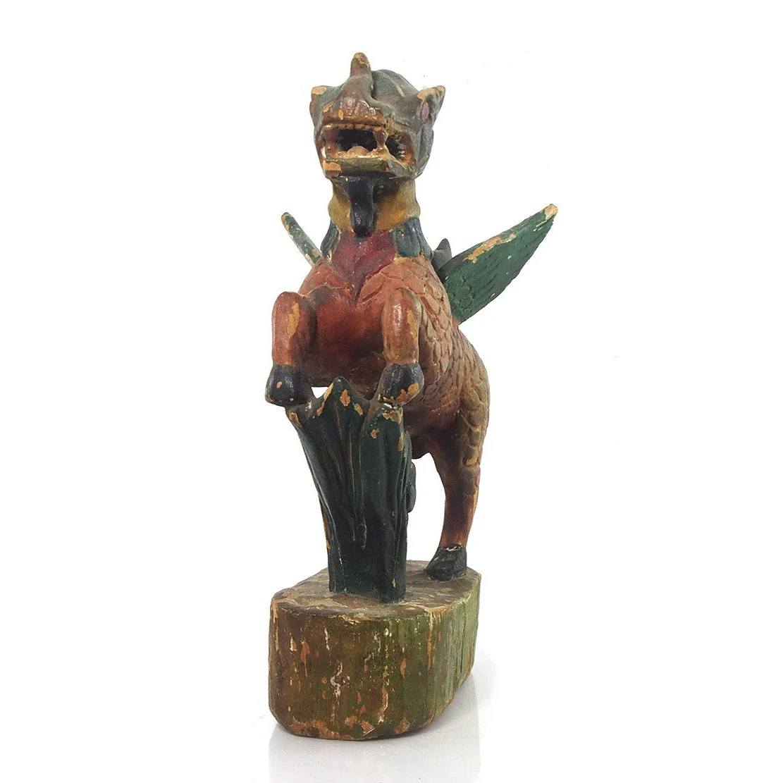 Thailand Temple Guardian Figure Ca 1940(2) - Image 2