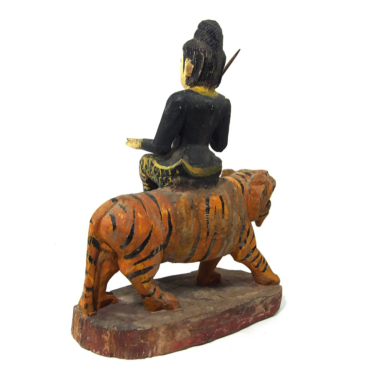 Goddess Durga on a Tiger Temple Guardian Figure from Burma 1 - Image 3