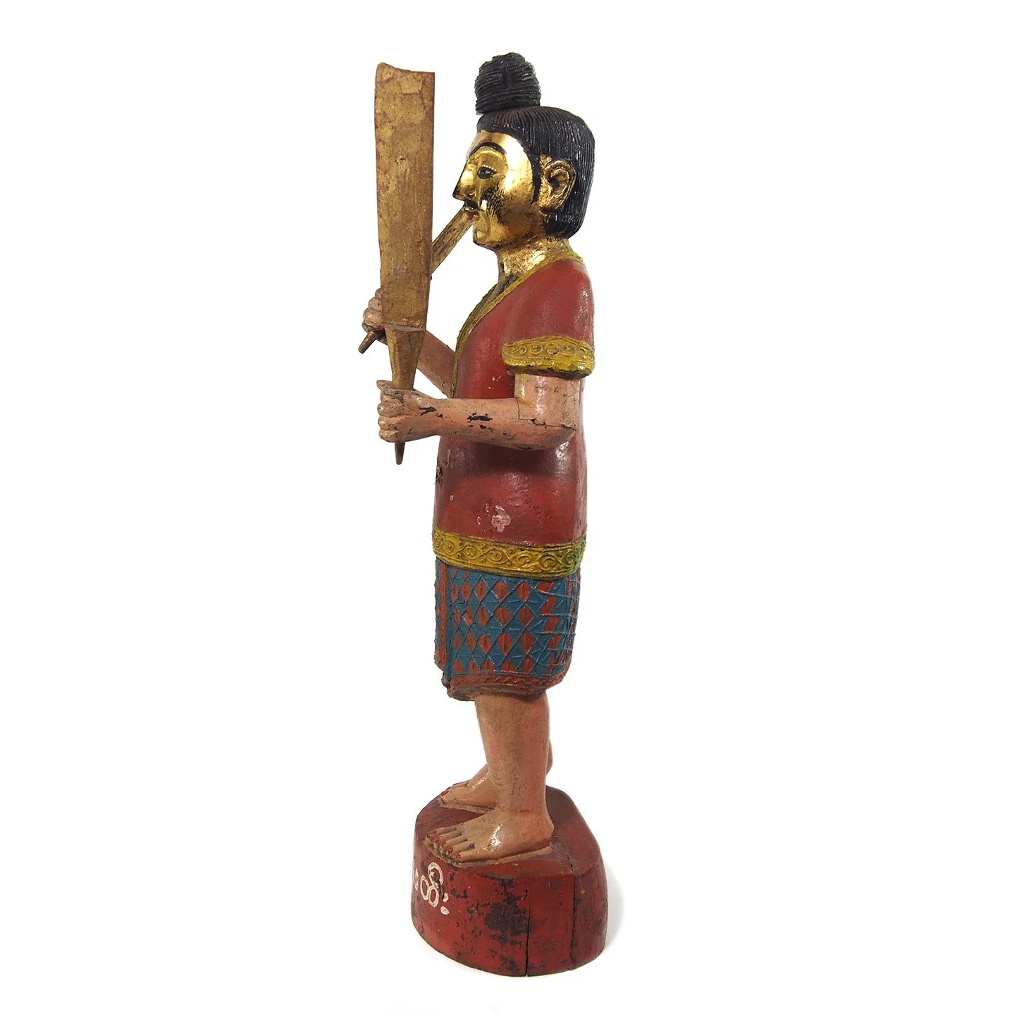 Temple Warrior Guardian Nat Male Figure XL Ca.1950 - Image 2