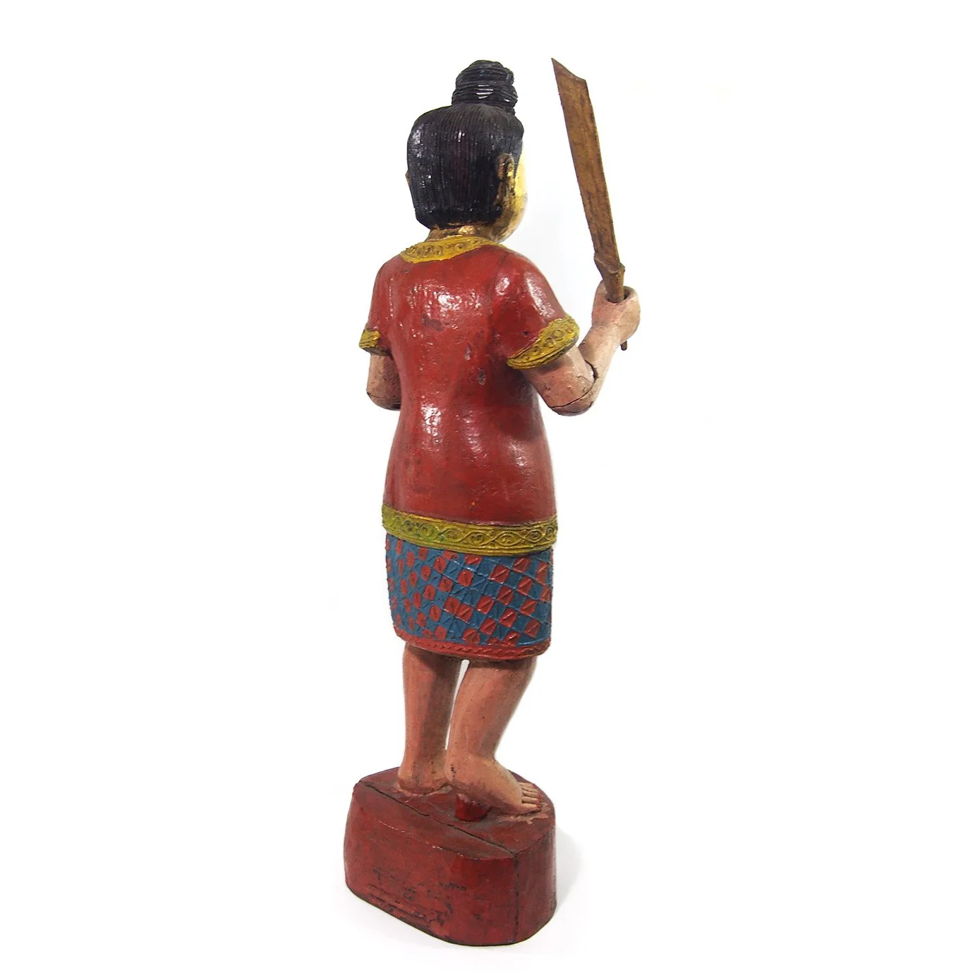 Temple Warrior Guardian Nat Male Figure XL Ca.1950 - Image 3