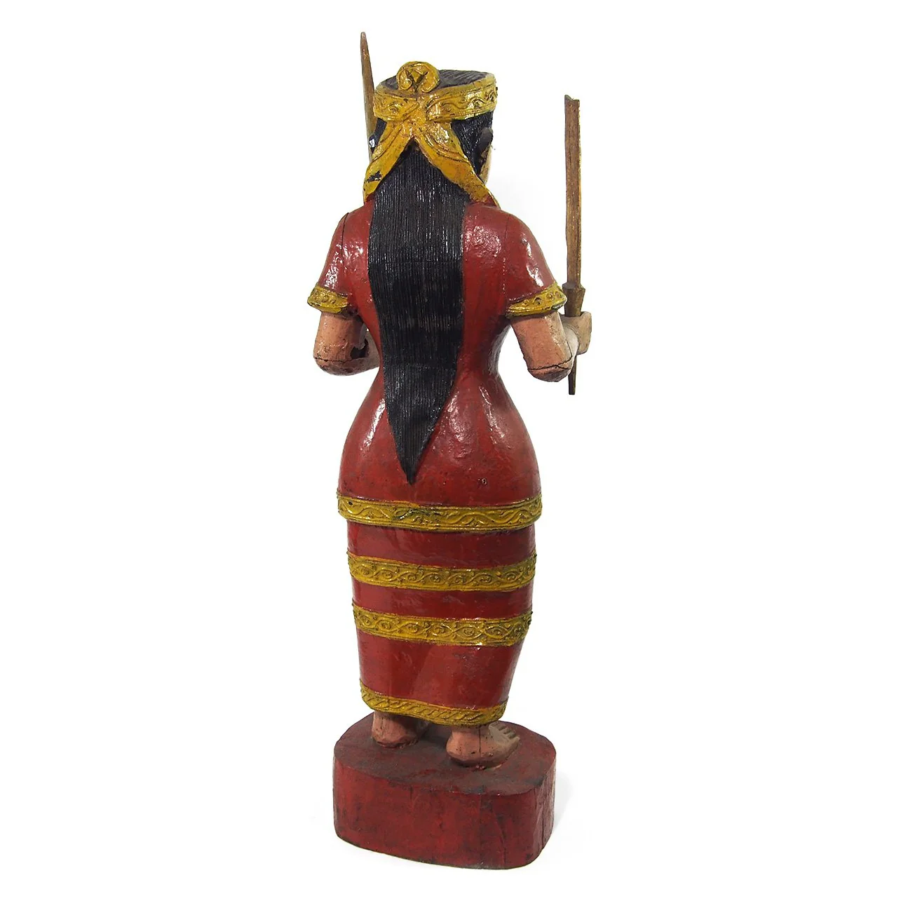 Temple Warrior Guardian Nat Female Figure XL Ca.1950 - Image 3