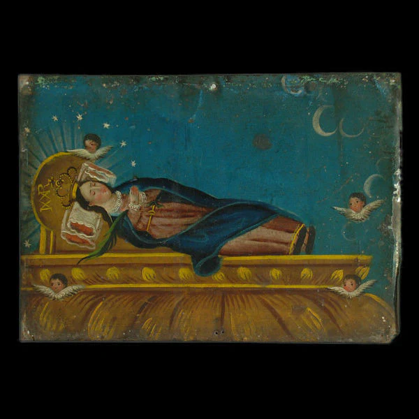 The Dormition / Transition of Mother Mary La Dormicion de la Madre Maria Retablo #6 - Image 2