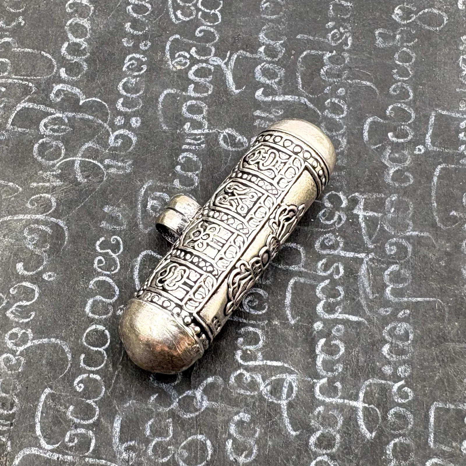 Tibetan 8 Sacred Symbols Gau Locket Pendant Amulet - Image 3