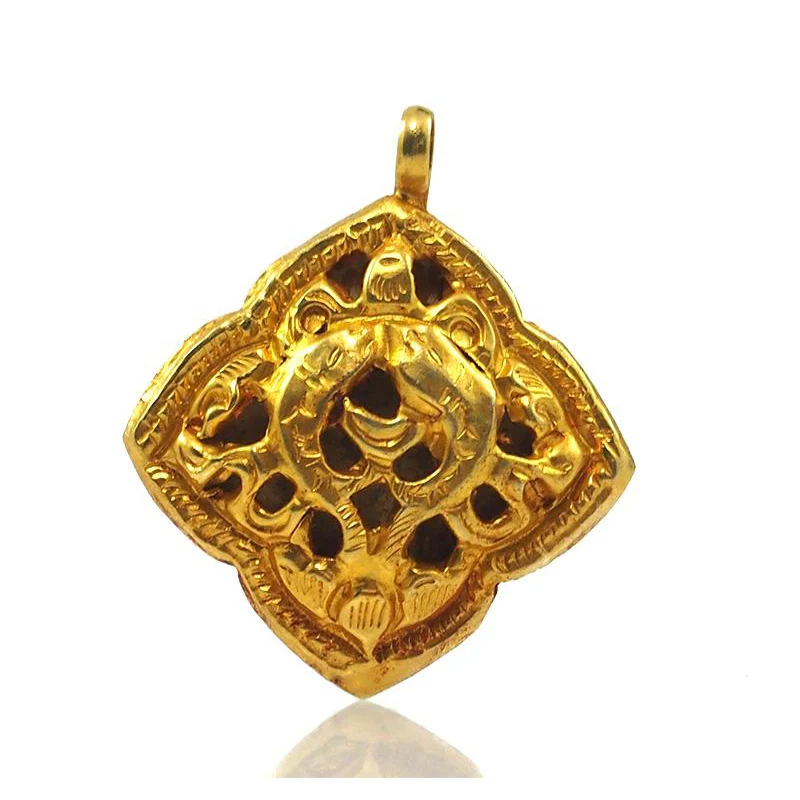 Tibetan Sacred Symbols Pendants Set of 8 - Image 3