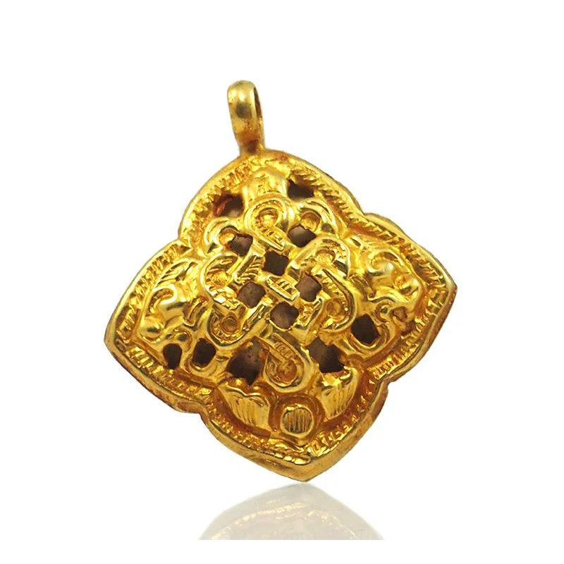 Tibetan Sacred Symbols Pendants Set of 8 - Image 5