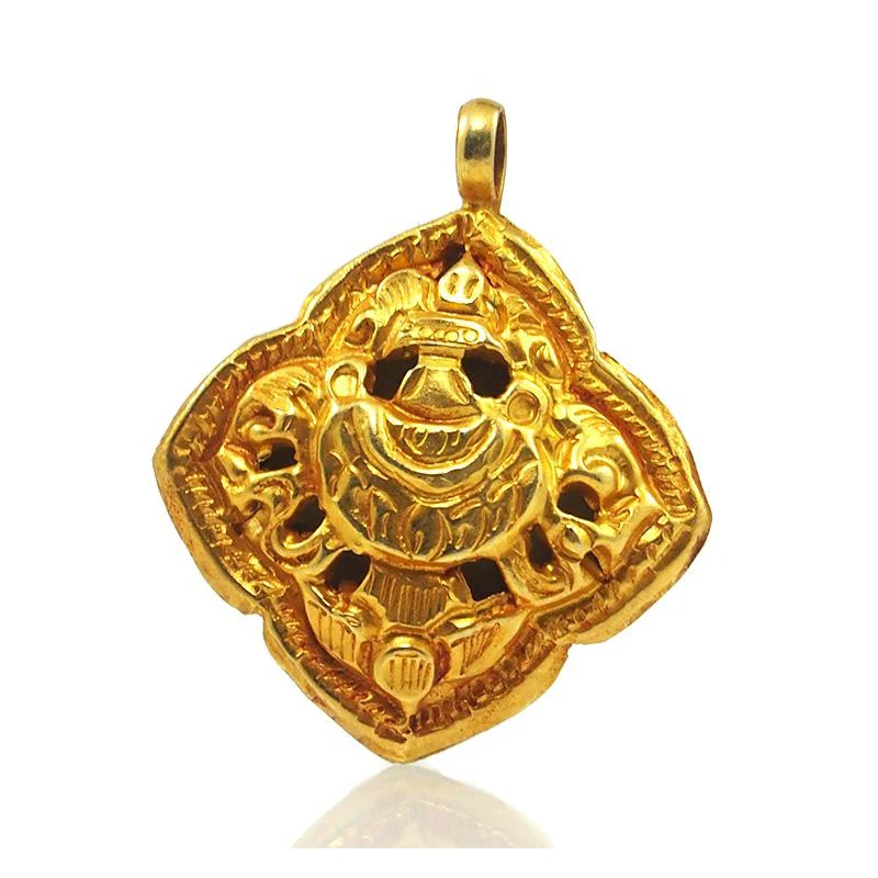 Tibetan Sacred Symbols Pendants Set of 8 - Image 6
